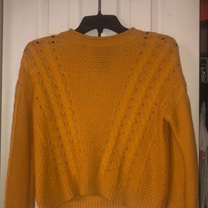 A crop sweater